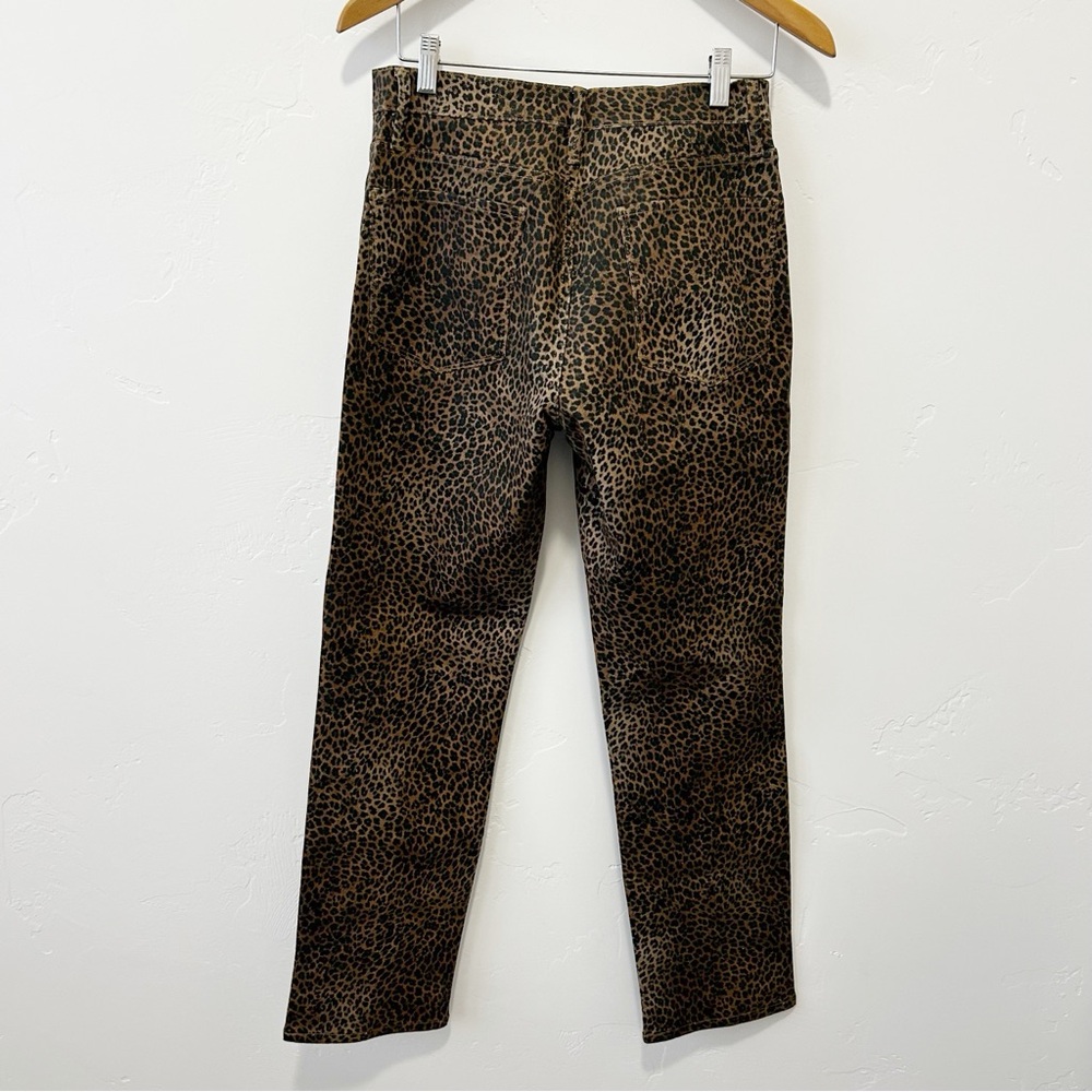 Frame Denim Leopard Print Skinny Jeans - Brown - Picture 7 of 9